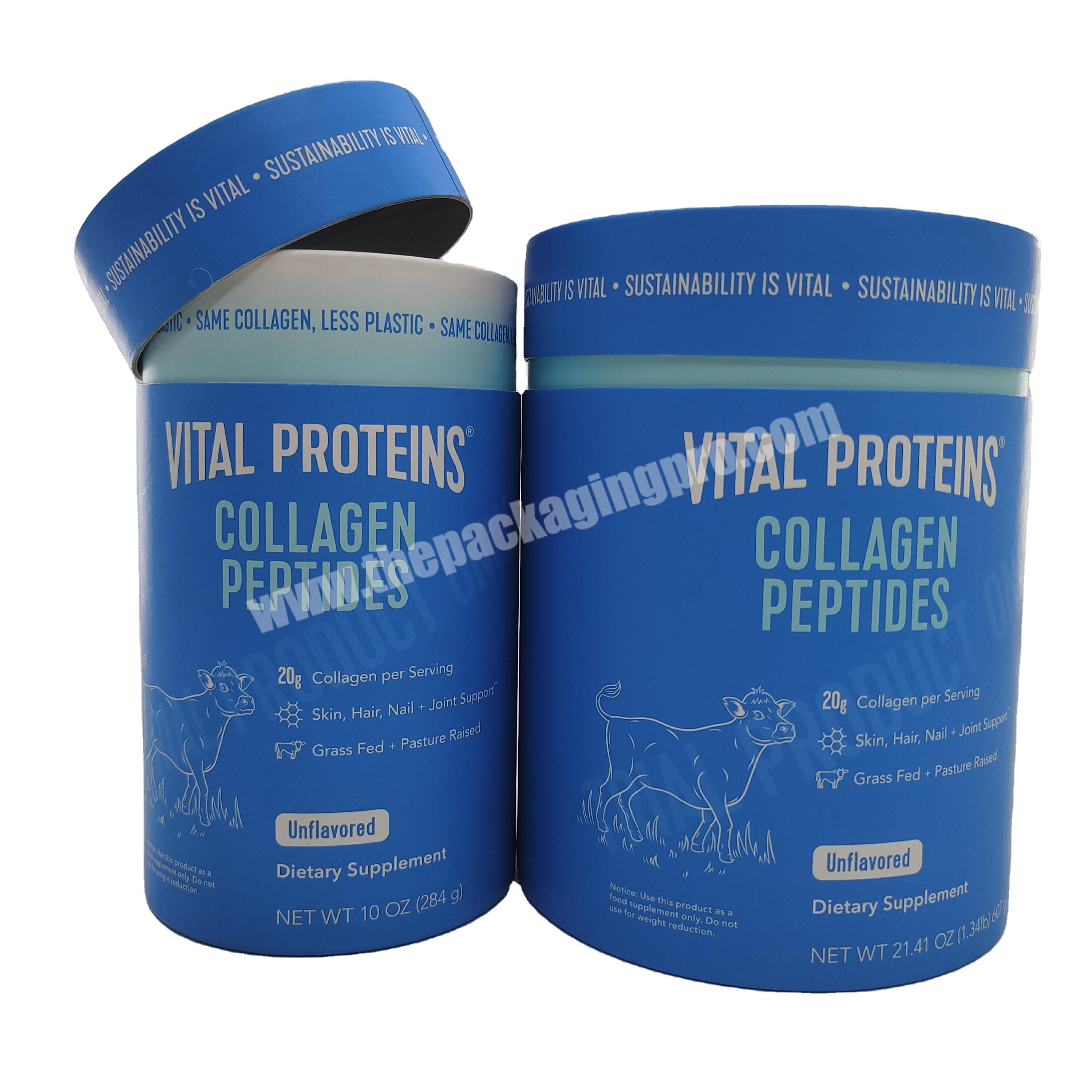 Custom Round Kraft Paper Tube Packaging For Food Packaging