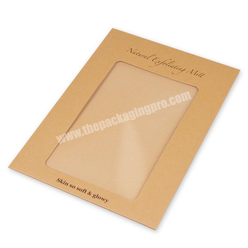 Custom Sencai Recycled CMYK Printing Kraft Paper Envelope With PVC window