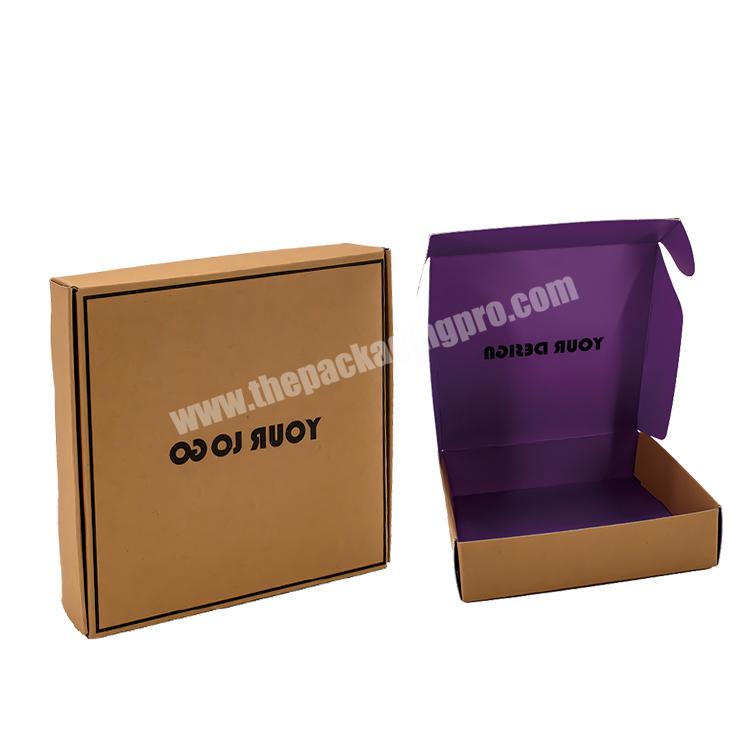 Custom Shipping Packing Box Cardboard Folding mailer Kraft Corrugated Gift Packaging Paper Boxes