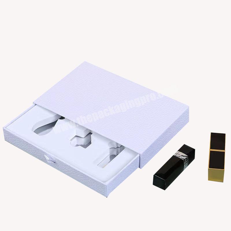 Custom SizeLogo Paper Cosmetic Lipstick Lip Balm Liner Packaging Box For Lipstick Gift Package