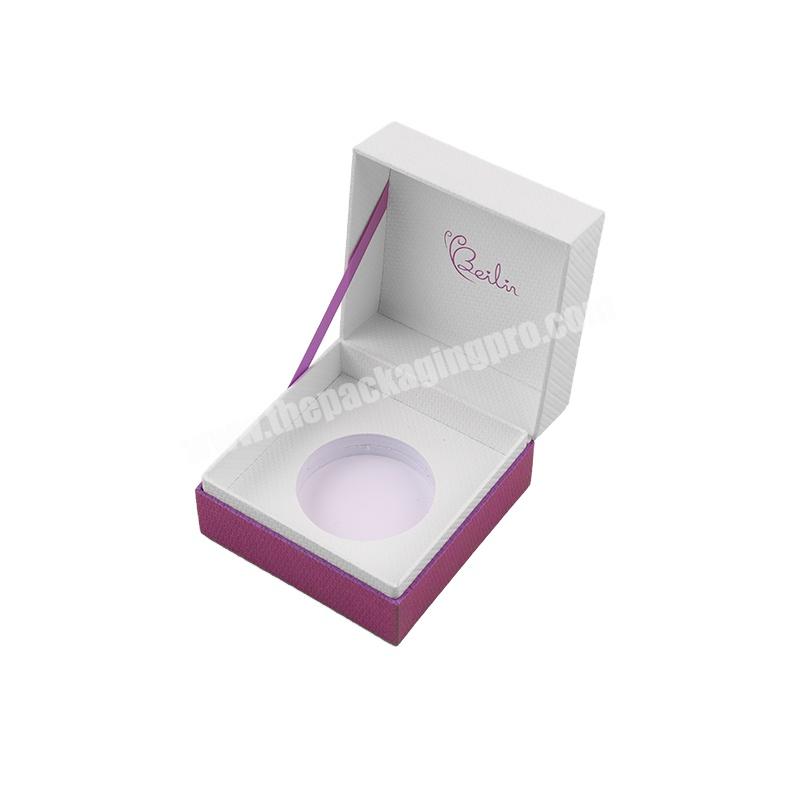 Custom Small Square Luxury Cardboard Paper Flip Cosmetic Perfume Face  Jar Skin Care Paper Box Packaging