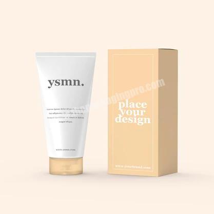 Custom White Cardboard Facial Cream Paper Packaging Cosmetics Skincare Box