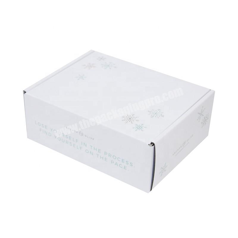 Custom White Color Corrugated Mailer Box For Shipping