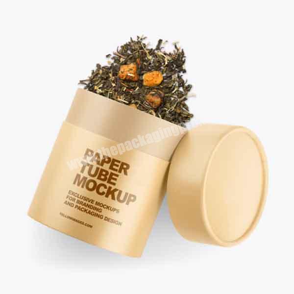 Custom biodegradable cardboard round box super food paper tube tea,coffee,cookie cylinder paper packaging