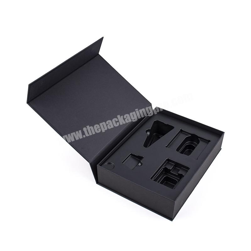Custom black gift paper box packaging box gift boxes with magnetic lid