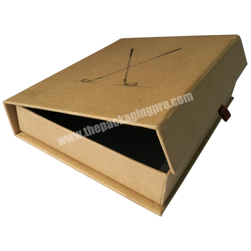 Custom cardboard packaging gift paper brown kraft box
