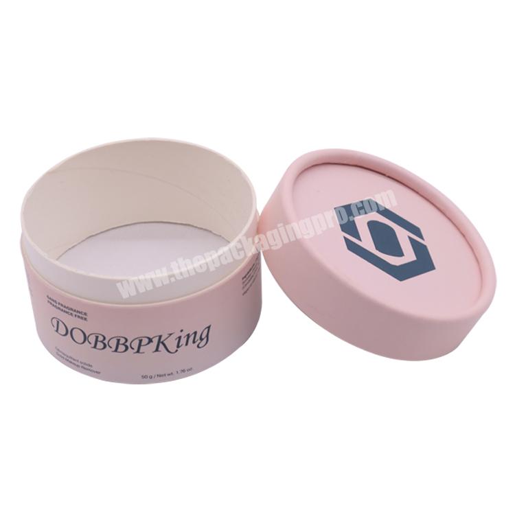 Custom cosmetic cylinder cardboard dry shampoo packaging biodegradable paper tube