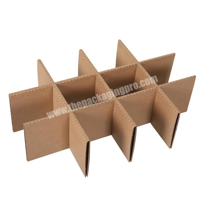 Custom design corrugated Paper box divider paper compartments insert