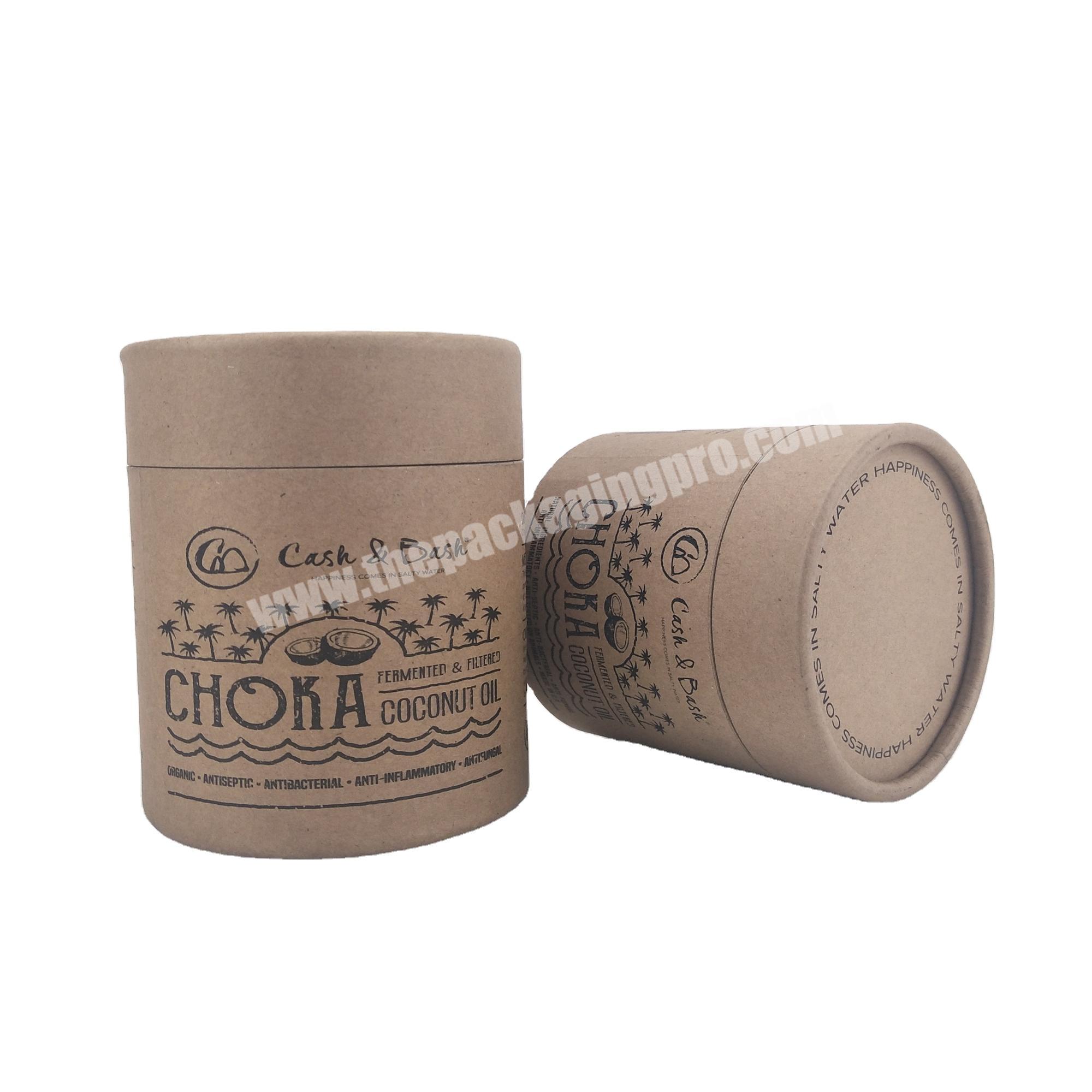 Custom designed eco friendly candle paper tube packaging