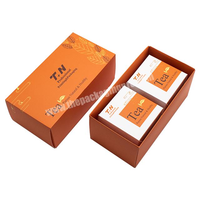 Custom gift cardboard craft paper for tea Folding cardboard corrugated mailer shipping boxes for packaging