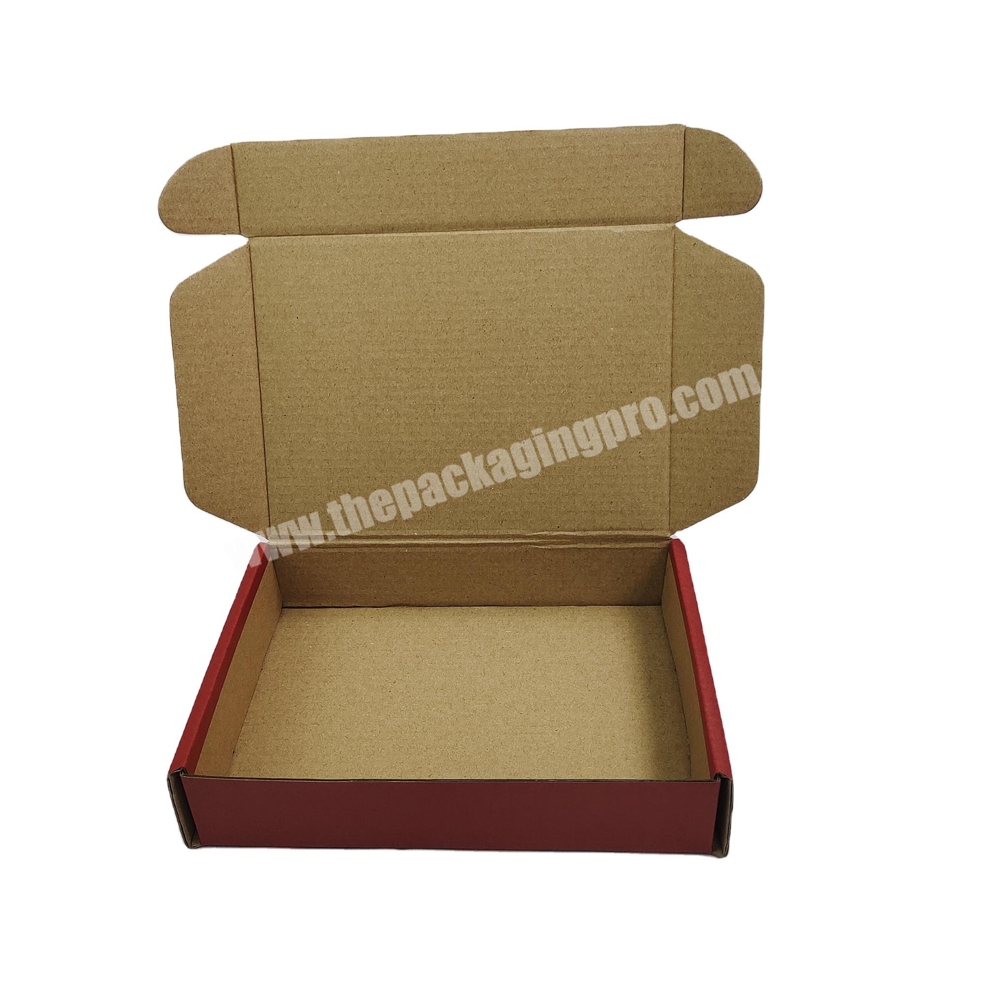 Custom logo luxury cosmetic packaging red gift box
