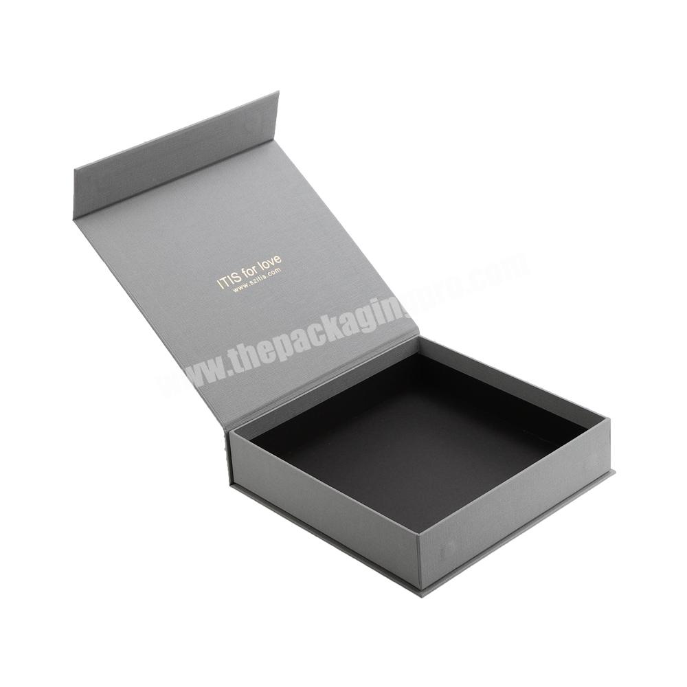 Custom logo luxury paper magnetic gift packaging box