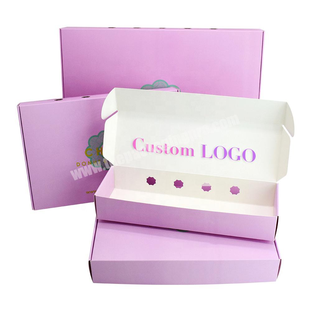 Custom logo print biodegradable food grade paper bakery squishy donut packaging box 6 12  pink large Mochi donut box with window