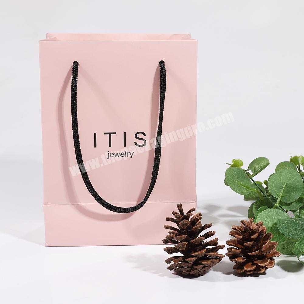 Custom logo printed shopping bags with paper