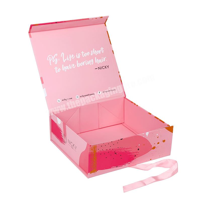 Custom luxury paper magnetic gift packaging box