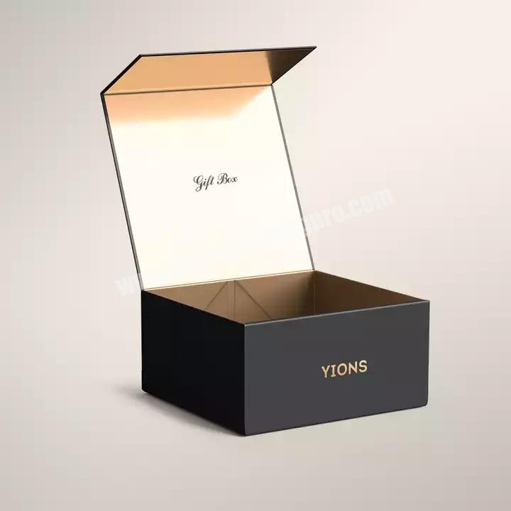 Custom magnet folding paper luxury magnetic with magnet closure gift box