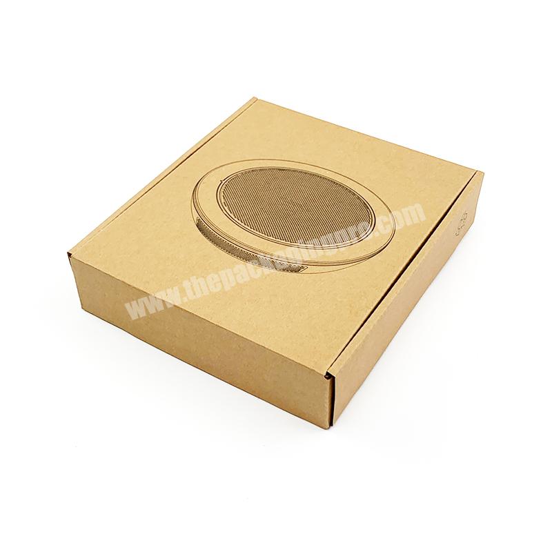 Custom plain flatpack kraft paper product carton box packaging custom corrugated boxes rustic