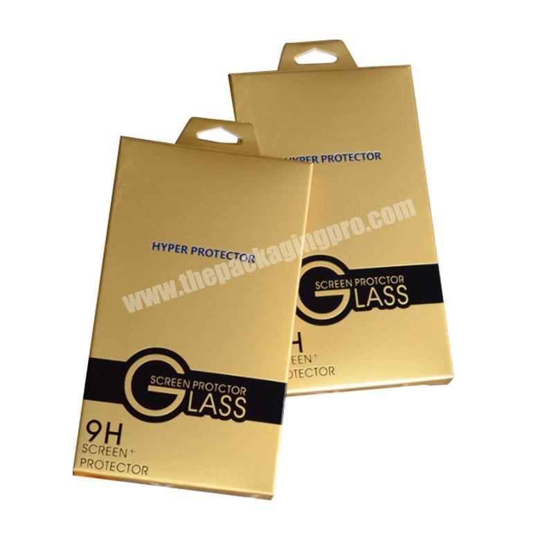 Custom printed envelope mobile cell phone tempered glass screen protector paper packaging box