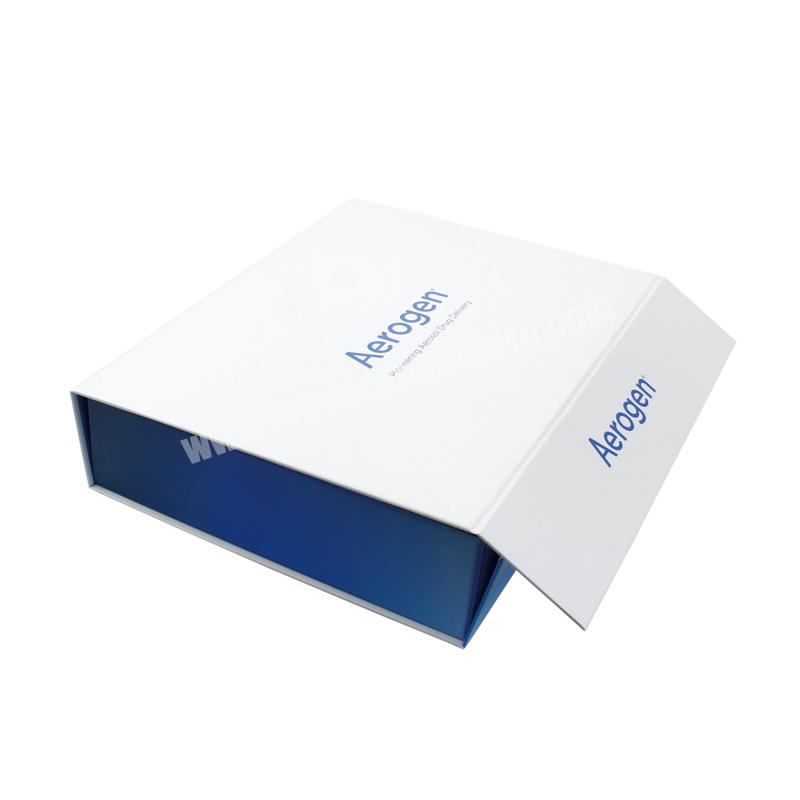 Custom printing logo rigid cardboard luxury flap open magnetic clothing folding packaging gift box shoe foldable paper boxes