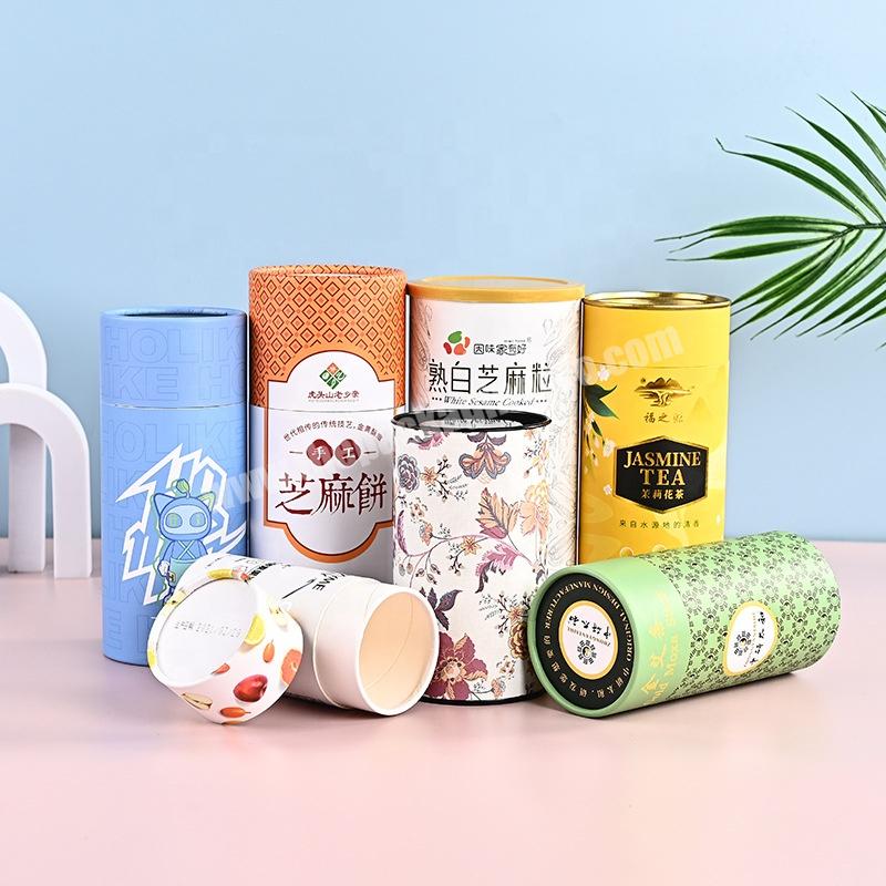 Custom recyclable cardboard paper tube cylinder perfume packaging box for 30ml 50ml bottle