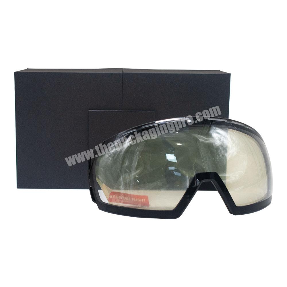 Custom safety Protection two door open design Box Cardboard grey board Gift Packaging eye protector glass Paper Boxes