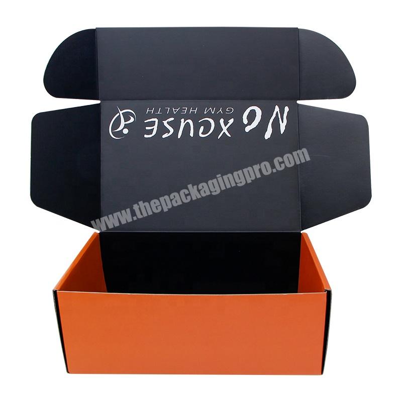 Customize Printing Foldable Corrugated Paper Box Clothing Shoe Scarf Shipping Mailer Boxes Dress Gift Box