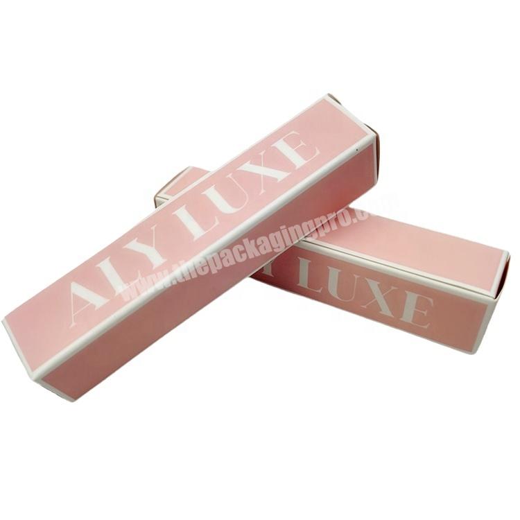 Customize folding lip gloss paper packaging box with private logo