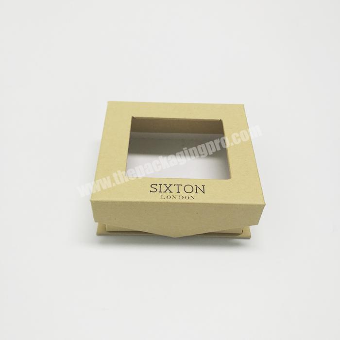 Customize logo book style packaging box magnetic lid box with clear window