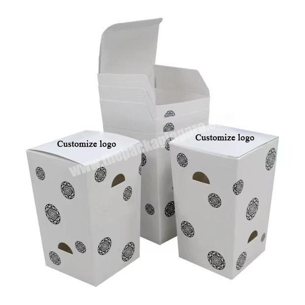 Customize logo printing  auto bottom tuck paper box for gift small item packages