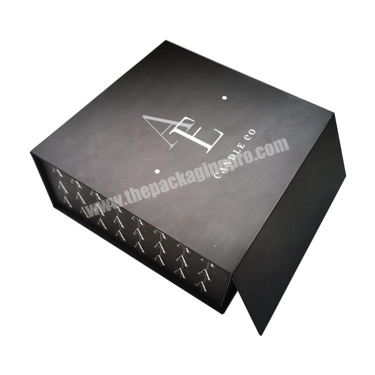 Customized  magnetic book shape box high quality double-sided printing luxury paper gift box for