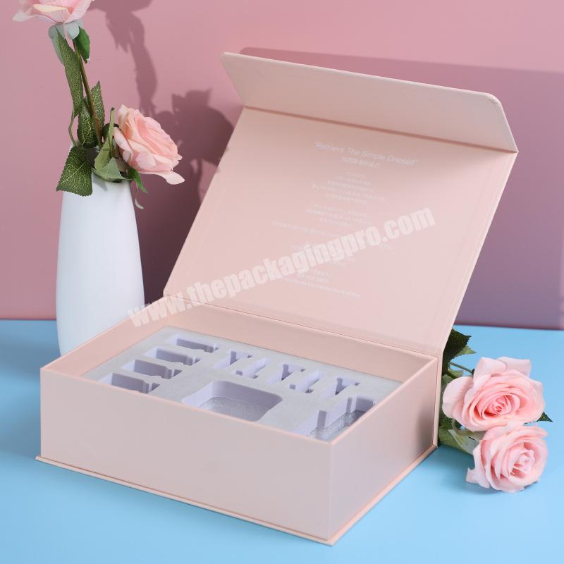 Customized Cardboard Cosmetic Lipstick Paper Box PackagingLip glossLip Glaze Eyelash Magnetic Box with Insert