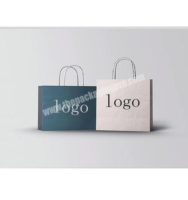 Customized Cheap White Garment Bags CustomHgh Quality Shopping Paper Bag Clothes Shopping Paper Bag with Handles