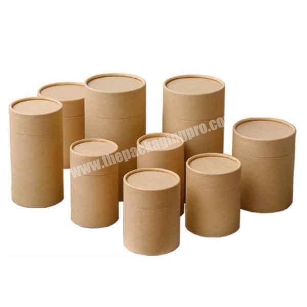 Customized China Supplier Air-proof Cylinder Box Cardboard Printing Recyclable Kraft Paper Tube Packaging