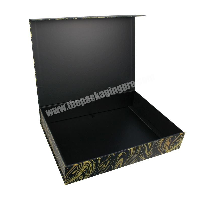 Customized LOGO silver magnet box clothes souvenir gift box paper folding box