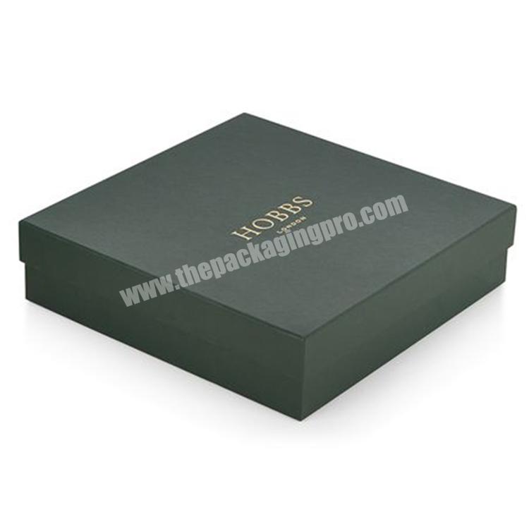Customized Logo Apparel Shirt Cardboard Packaging Removable Lid And Bottom 2 Piece Rigid Boxes