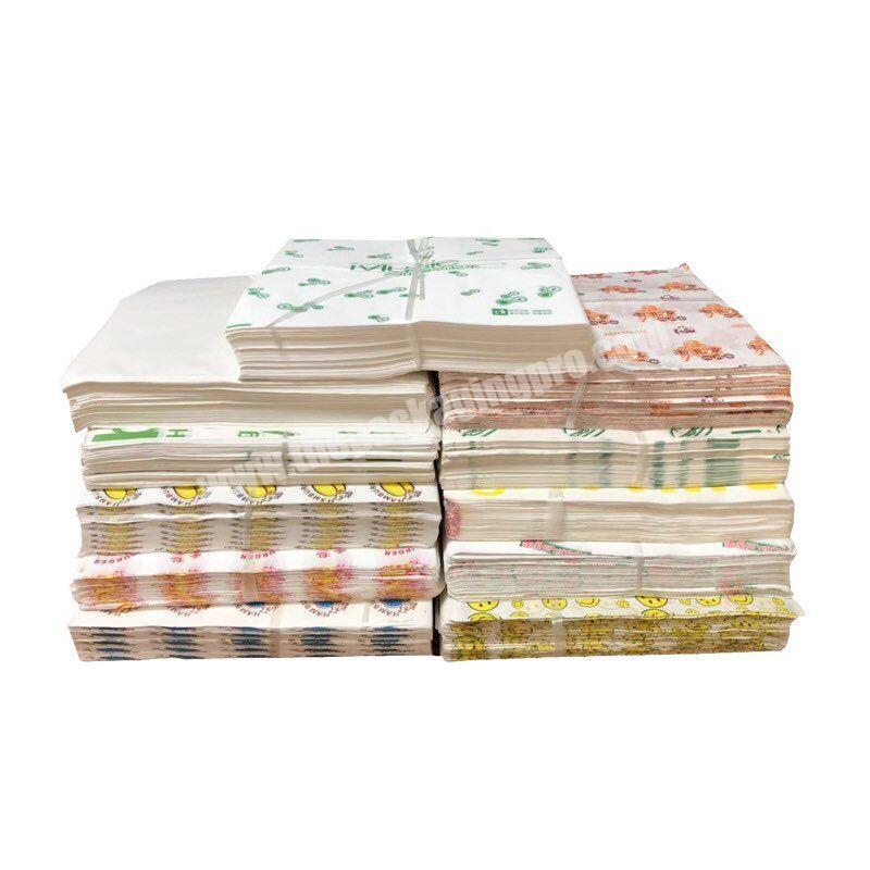 Customized Printed Logo and Size Food Grade Burger Paper Greaseproof Deli Meat Food Wrapping Wax Paper