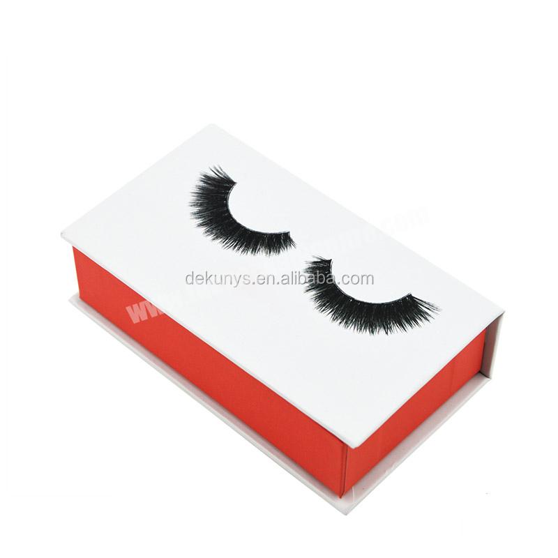 Customized Printing 3d Mink Eyelashes Box Magnetic Packaging Logo Box