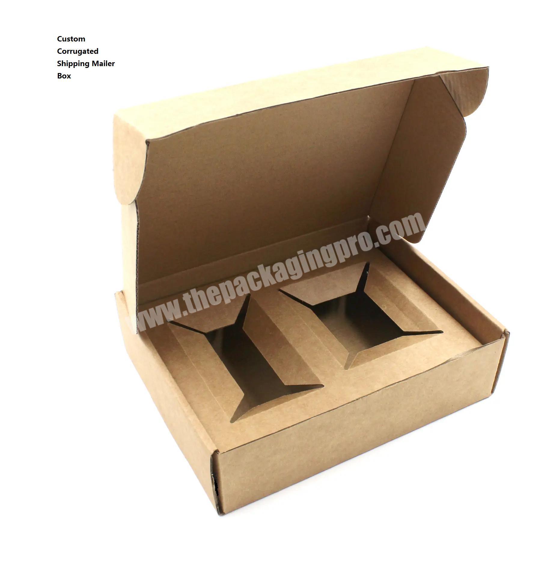 Customized Recyclable Kraft Corrugated Shipping Packaging Box