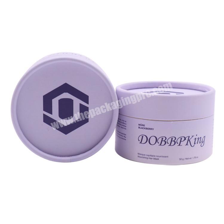 Customized eco-friendly paper cylinder skin care paperboard tube packaging cosmetic jar for face skin