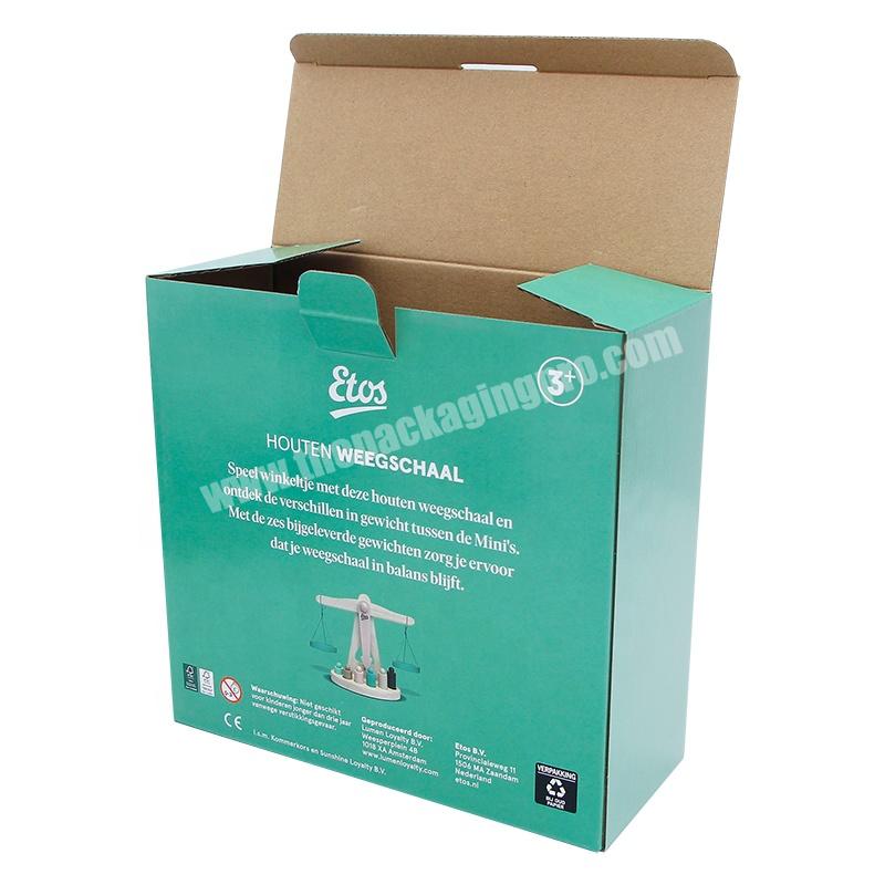 Customized printing Top and bottom buckle Brown corrugated packing box carton shipping box for Consumer Electronics