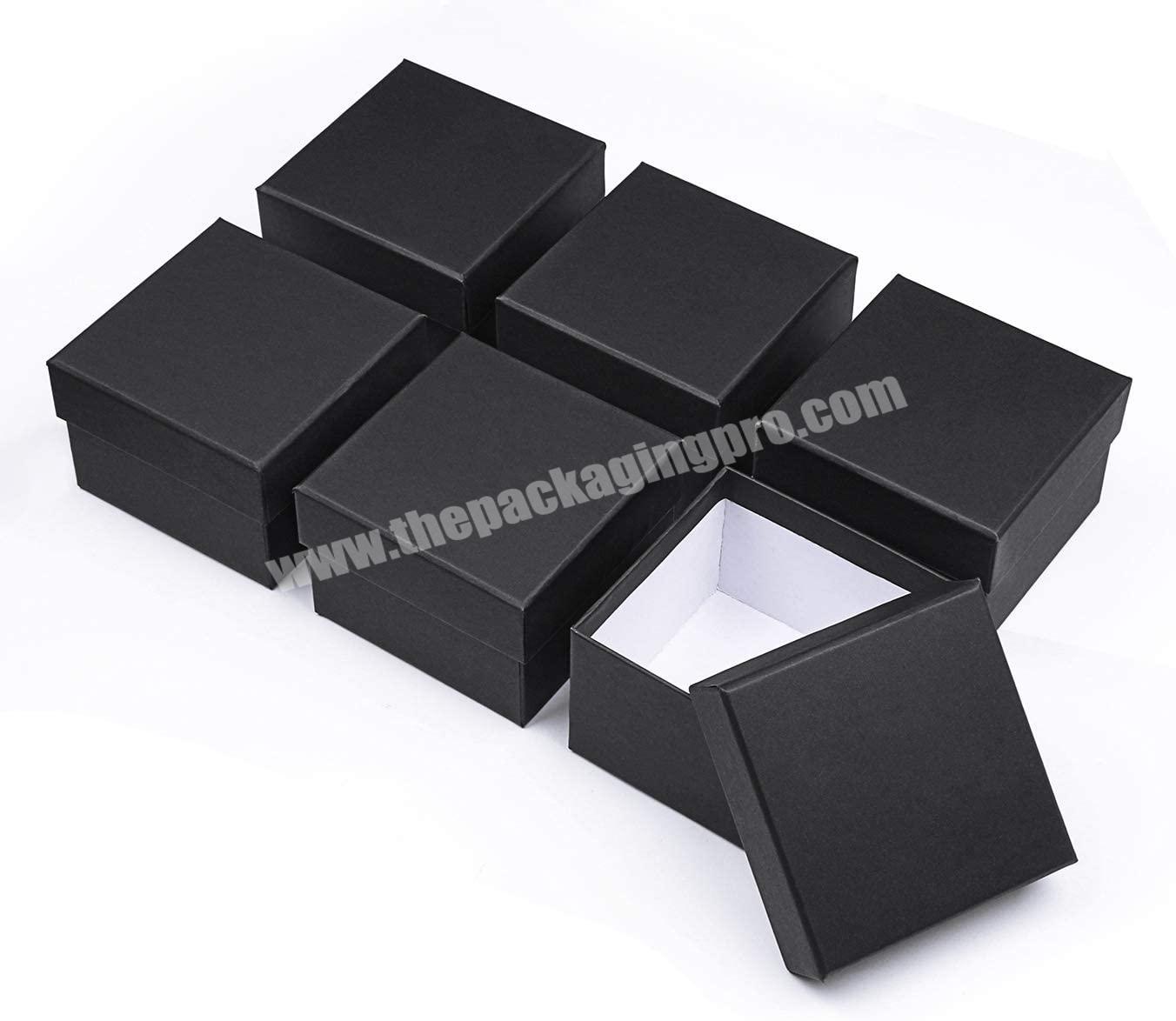 Customized watch rigid paper box packaging tie cardboard lid  and base box for electronic product small gift rings chocolate