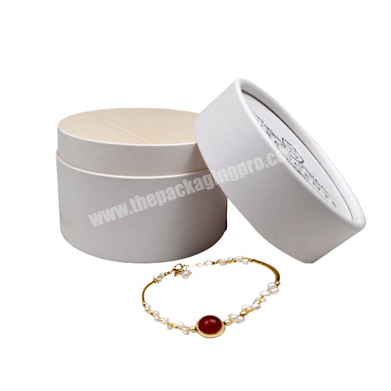 Delicate Free Design  Customized Round Tube Bracelet Jewelry Packaging Cardboard  Box  With Logo