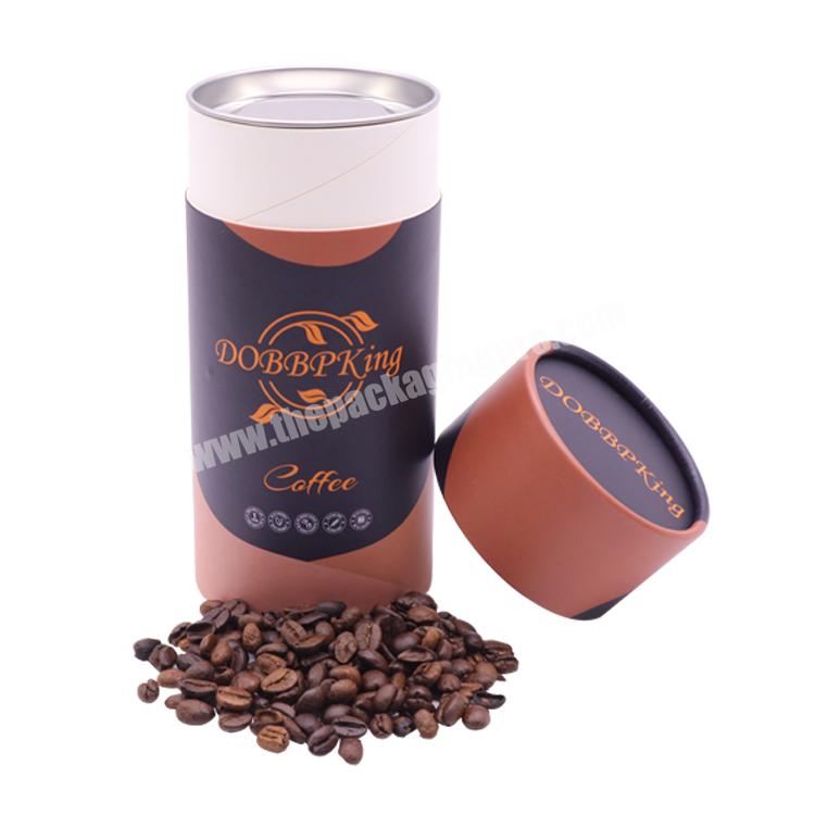 Discount Price Airtight Eco Coffee Craft Food Grade Tube Cylindrical Boxes Paper Packaging