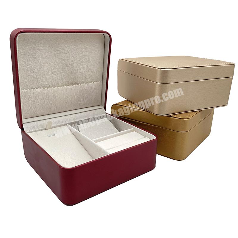 Dongguan Factory Stunning Handmade Quality PU Leather Universal Jewelry Set Box