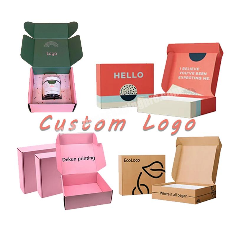 Eco Custom Corrugated Cardboard Paper Cosmetic Candle Carton Box Clothing Folded Shipping Mailer Gift Packaging Box With Insert