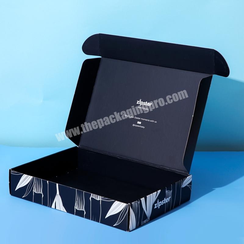 Eco Friendly Custom Logo Wholesale Color Printing Cardboard Paper Shipping Box, Corrugated Packing Mailer Boxes For Clothing