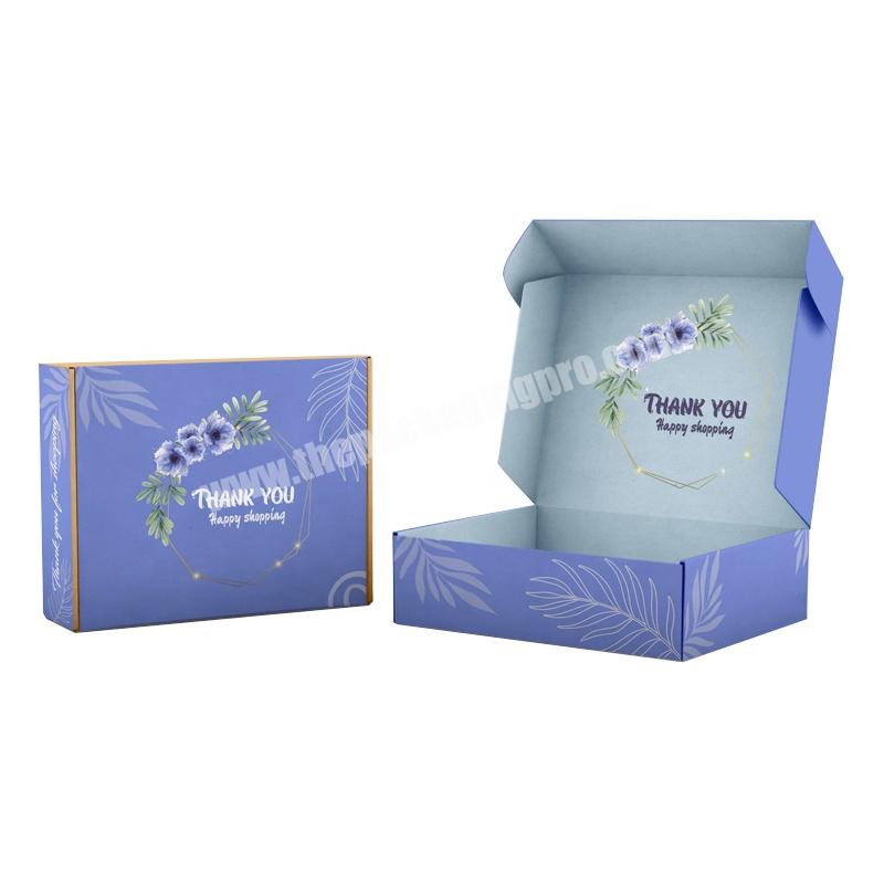 Eco Friendly Custom Printed Logo Mailing Packages Shipping Boxes Wholesale Foldable Corrugated Mailer Box For Underwear