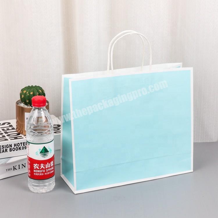 Eco Reusable Extra Large Clothing Packaging Bag Custom Logo Paper Shopping Bag High Quality Kraft Paper Bag