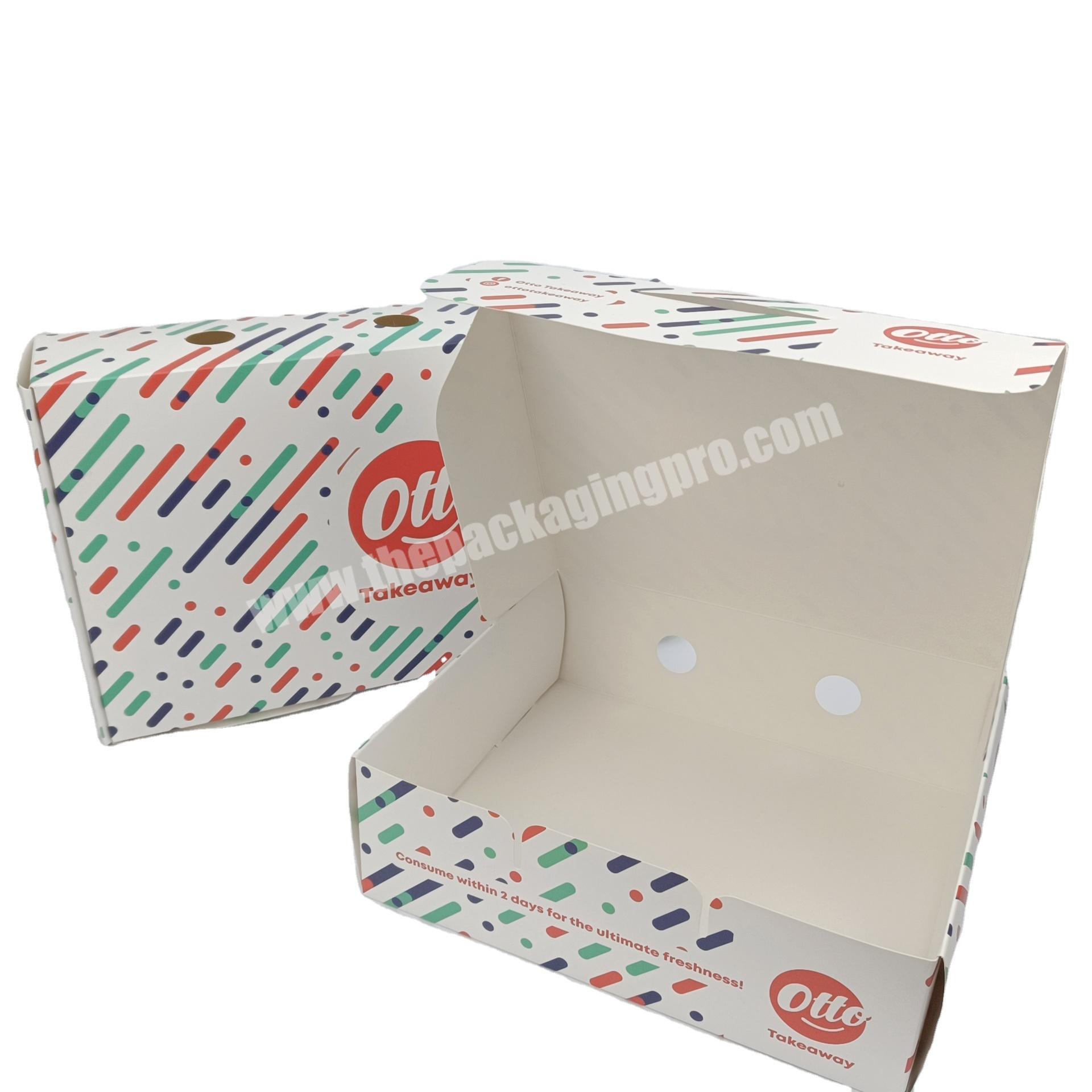 Eco-friendly food takeaway packaging paper boxes custom design