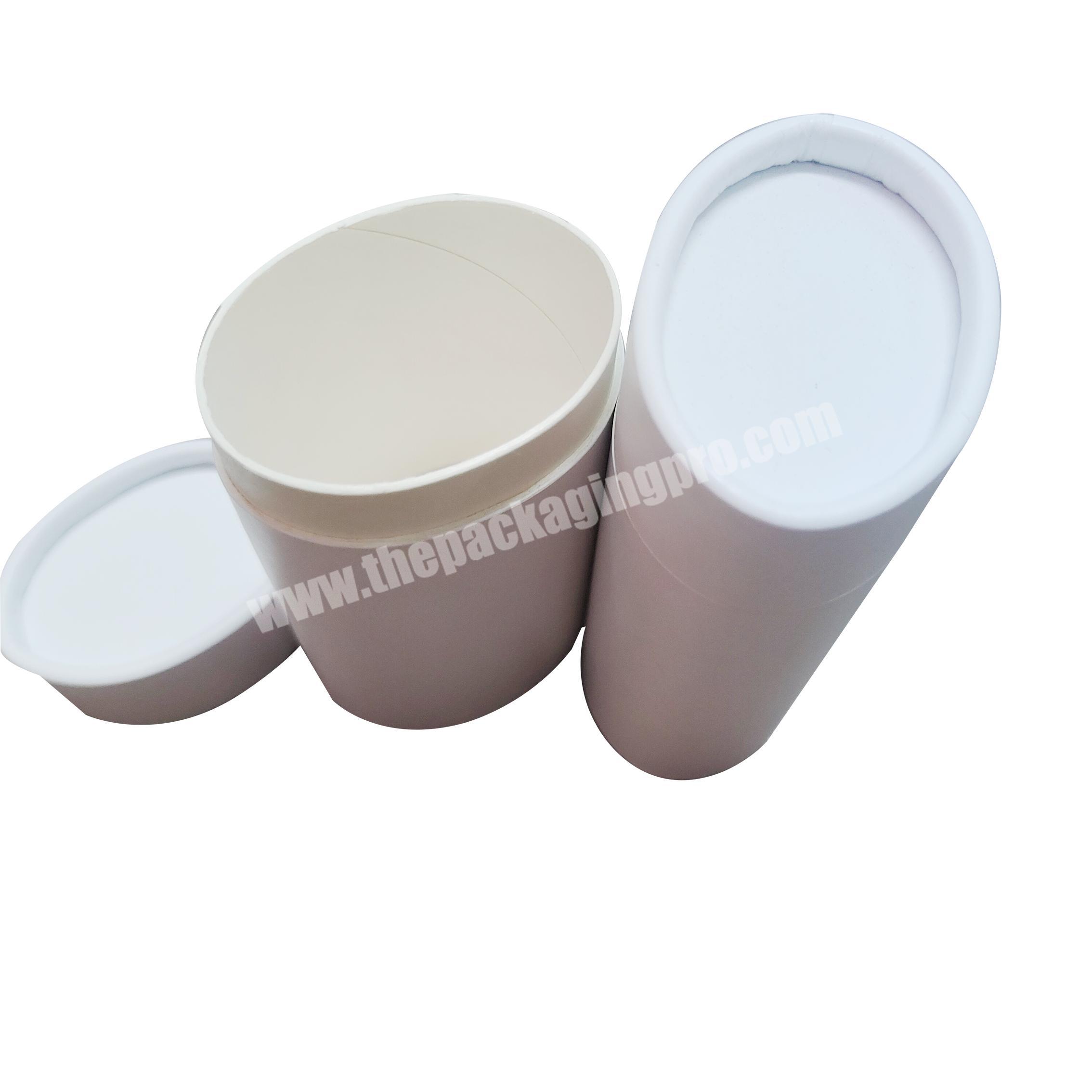 Eco-friendly oval shape push up deodorant stick container paper tube push up for lip balm